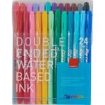 Dong-A My Color 2 Çift Taraflı Keçeli Kalem Seti 24 Parça Karışık Renk 1 mm ve 0.5 mm Uçlu