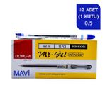 Dong A My Gel 0.5mm Ince Iğne Uçlu Jel Kalem 12li Mavi
