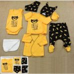 Donino Baby Hastane Çıkış Seti Batman Desenli 8’li Kutulu Erkek Bebek Yeni Doğan - 0 - 3 Ay - Renkli