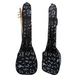 Donizetti Nota Desenli Ultra Korumalı Kısa Sap Bağlama Saz Kılıfı Taşıma Çantası Gigbag + Tel Takımı Hediye