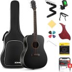 Donner Dag-1cb Dreadnaught Akustik Gitar Seti (Siyah)