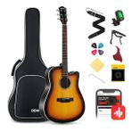 Donner EC1020 Sunburst Cutaway Akustik Gitar Paketi