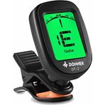 Donner Gitar Tuner Klipsli Hassas Kromatik, Akustik Gitar Bas Keman Ukulele Tuner DT-2
