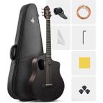 Donner RISING-G1 Carbon Fiber Akustik Gitar Seti (Mat Siyah)