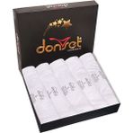 Donset İç Giyim Erkek Beyaz Renk Mevsimlik Atlet 6'lı Pakette Özel Kutusunda - 2XL