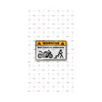 Don'T Touch My Motorcycle 3D Damla Sticker