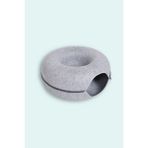 Donut Kedi Tüneli / Donut Kedi Yatağı - Açık Gri - 60 CM - Large