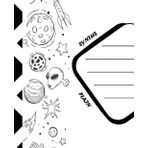 Doodle | Composition Notebook - College Ruled: Doodle Space White - Synths Plain (The Doodles)