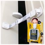 Door Buddy Çocuk Dostu Kapı Kilidi ve Kedi Kapı Stoperi. Ayarlanabilir Kapı Kayışı Mandalı Bebek Geçirmez Kapı ve Yeni Yürümeye Başlayan Çocuk Kedi Maması ve Çöp Kutusundan Uzak Tutun. Kedi Kapılı Evcil Hayvan ve Bebek Kapısı İç Alternatif