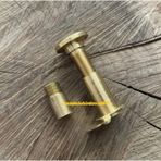 Door Pirinç Çelik Kapı Dürbünü Uzatmalı Kapaklı Kapı Dürbünü Sarı Renk 8cm