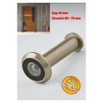 Door ZP06 Çelik Kapı Dürbünü Saten 50-75 mm Ayarlanabilir Çap 14 mm Kapı Dürbünü
