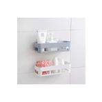 Doori Kolay Montaj Beyaz Banyo Köşeliği Şampuanlık Köşelik Banyo Rafı Plastik