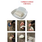 Doori yapışkan asmalı katı sabunluk kuru kalan sabunluk ergonomik tasarım ile sular kolay akar