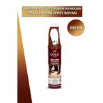 Dopar Bağcık Gold Care Kahverengi Süet Nubuk Ayakkabı Temizleyici Fırçalı Bakım Sprey Boyası 200 ml Set