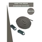 Dopar Elastik Haki Akıllı Bağcık Tak Bırak Ayakkabı Bağcığı 100cm Haki
