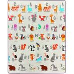 Dophia Hello Baby Abc Jungle Oyun Halısı - 150 x 180 cm - Gri - Beyaz