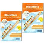 Doppelausgabe: 2x Blockflöte - schnell lernen und spielen (Doppelpack) (HH 1043, 9783866264380) + Soundman-Notenheft + 2 Notenbleistifte