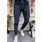 DOPPİO'N DENİM Erkek Kahve Tintli Slim Fit Likralı Lazerli Kot Pantolon