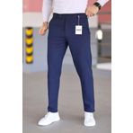 DOPPİO'N DENİM Erkek Lacivet Slim Fit Esnek Likralı Kumaş Pantolon
