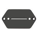 Dopro Elektronik gitar için pikap, şalter plakası, çağdaş / Marr Jaguar için bıçak yarıklı kontrol plakası, siyah