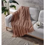 DOQU HOME Adora Koltuk Şalı Somon - 130X170 cm