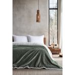 Doqu Home Alora Battaniye Çift Kişilik Koyu Yeşil