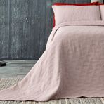 DOQU HOME Arya Tek King Size Yatak Örtüsü - Pudra