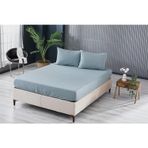 DOQU HOME Colourful Fitted Çarşaf Çift King Size - Yeşil