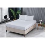 Doqu Home Colourful Fitted Çarşaf Tek Kişilik - Beyaz - 100 x 200 +35 cm