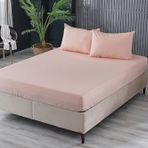 Doqu Home Colourful Fitted Çarşaf Tek Kişilik - Somon
