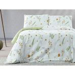 Doqu Home Festival Garden Nevresim Takımı Çift Kişilik - Yeşil - Beyaz - Yeşil - 200 x 220 cm