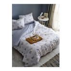 DOQU HOME Flourish Easy Cotton Çift King Size Nevresim Takımı - Krem