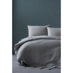 Doqu Home Ipliği Boyalı Serisi Ahenk Tek Kişilik Nevresim Takımı - Kahve - 160 x 220 cm