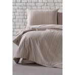 Doqu Home Ipliği Boyalı Serisi Mabel Tek Kişilik Nevresim Takımı - Kahve - 160 x 220 cm