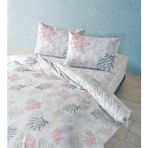 Doqu Home Marina Çift Kişilik 200 x 220 cm Beyaz Nevresim Takımı
