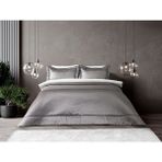 Doqu Home Mathilda Yatak Örtüsü Çift Kişilik - Gümüş - Antrasit - Gri - 220 x 270 cm