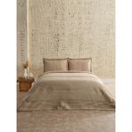 Doqu Home Multi Selection Nevresim Takımı + Yatak Örtüsü Diador Çift Kişilik - Taş - 200 x 220 cm