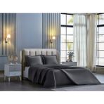 Doqu Home Napoli Yatak Örtüsü Tek Kişilik - Antrasit - 180 x 260 cm