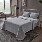 Doqu Home Otto Yatak Örtüsü Çift Kişilik - Açık Gri - 240 x 250 cm
