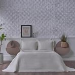 Doqu Home Otto Yatak Örtüsü Çift Kişilik - Ekru