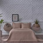 Doqu Home Otto Yatak Örtüsü Tek Kişilik - Taş - 180 x 240 cm