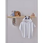 Doqu Home Panda Figürlü Havlu Panço - Piny Bebek Havlu Panço - Panda - Pamuk