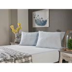 Doqu Home Penye Lastikli Çarşaf Tek King Size Mavi (Yastık Kılıflı) - 120x200