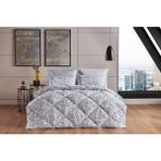 Doqu Home Poly Cotton Çift Kişilik Comforter Uyku Seti Nova - Gri