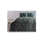 Doqu Home Ranforce Leaf Nevresim Takımı Tek King Size - Yeşil