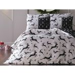 Doqu Home Ranforce New Year Nevresim Takımı Çift Kişilik - Siyah - 222 x 240 cm - Beyaz - Antrasit