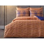 Doqu Home Ranforce Tek Kişilik Nevresim Takımı Fiore - Turuncu - 160 x 220 cm