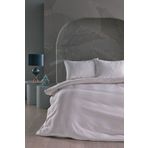 Doqu Home Saten Artline Çift Kişilik Nevresim Takımı - Beyaz