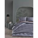 Doqu Home Saten Artline Çift Kişilik Nevresim Takımı Gri