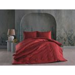 Doqu Home Saten Artline Çift Kişilik Nevresim Takımı - Kiremit - 200 x 220 cm